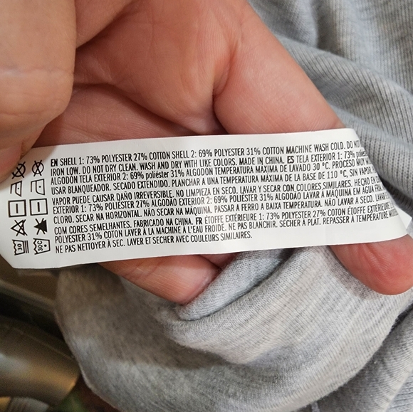 Forever 21 Heathered gray and blue New York drop shoulder collared sweater L - Picture 4 of 8